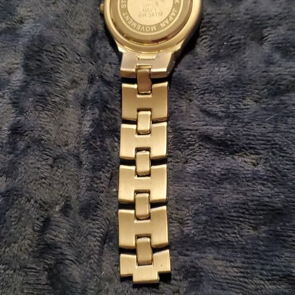 Swiss Navy Gold &‎ Silver Analog Watch
